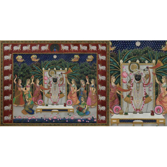 Pichwai Painting ~  Sharad Poornima ~ { 3X4 Feet }